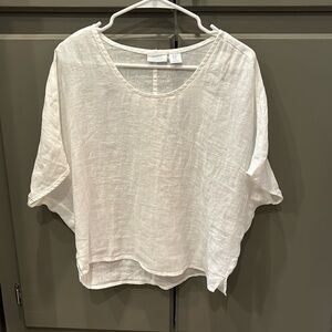 🤍Sigrid Olsen - Women’s 100% Linen Top🤍
